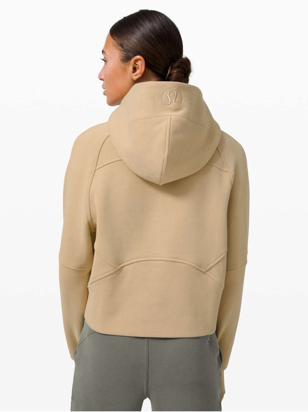 lululemon athletica Scuba Beige Hooded Sweatshirt